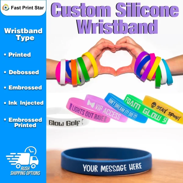 Custom Silicone Wristbands Fast