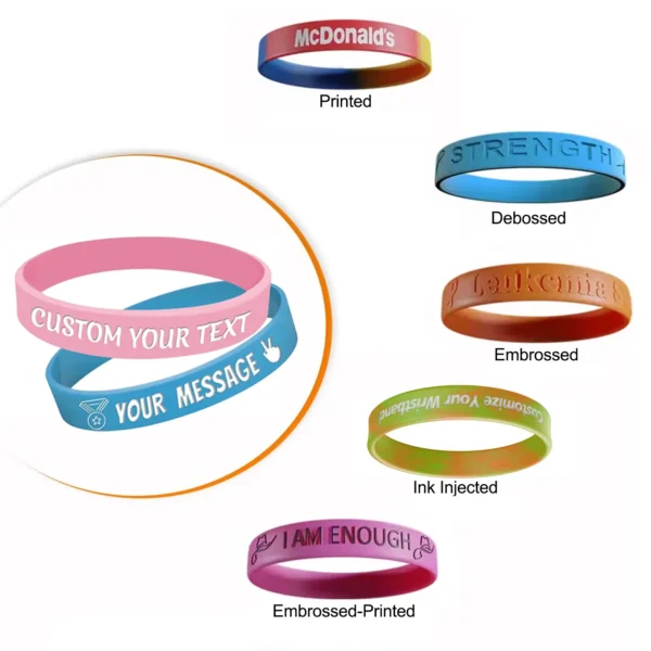 Custom Silicone Wristbands Printing