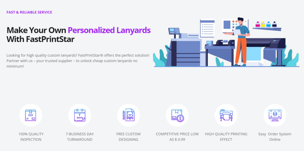 custom personalized lanyards-FastPrintStar