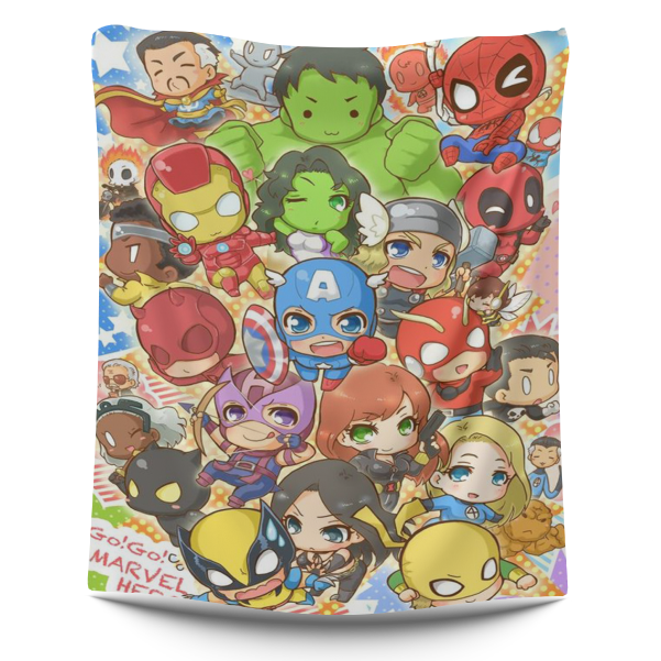 custom superhero blankets