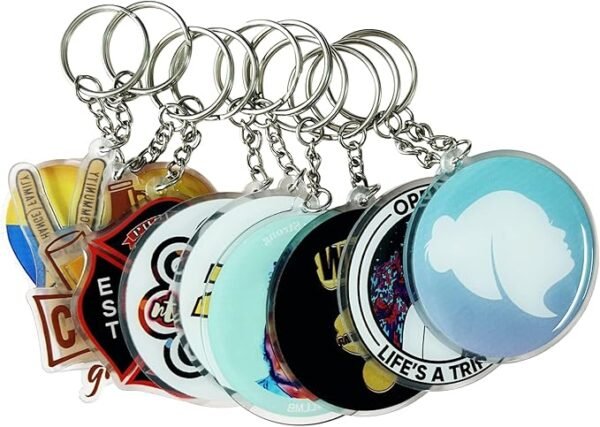 Custom Clear Acrylic Keychains-13