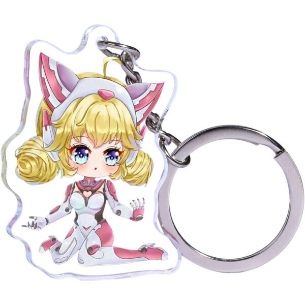 Custom Clear Acrylic Keychains-14