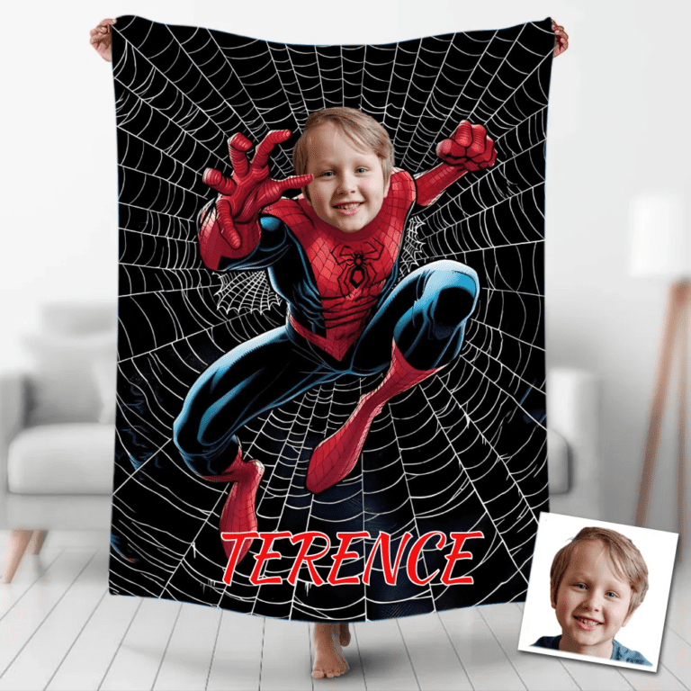 Custom superhero blankets personalized gifts fastprintstar