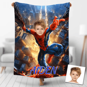 custom spiderman blanket