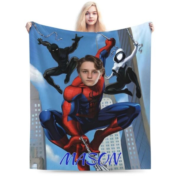 spider man personalized blanket