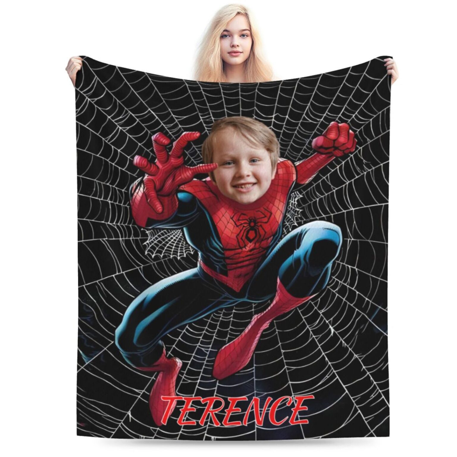 Spiderman Blanket With Face