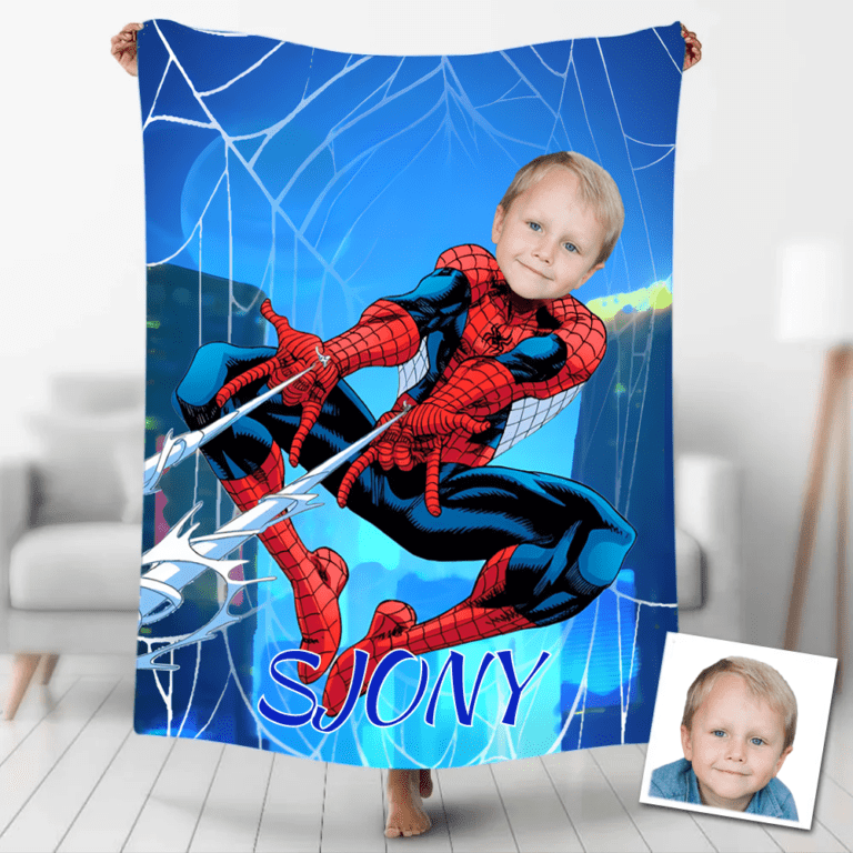 Custom Superhero Blankets Personalized Gifts FastPrintStar