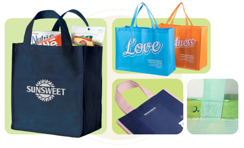 Custom Recycled Grocery Bags (RPET)