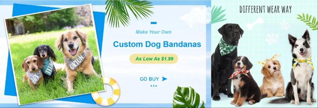 custom dog bandana