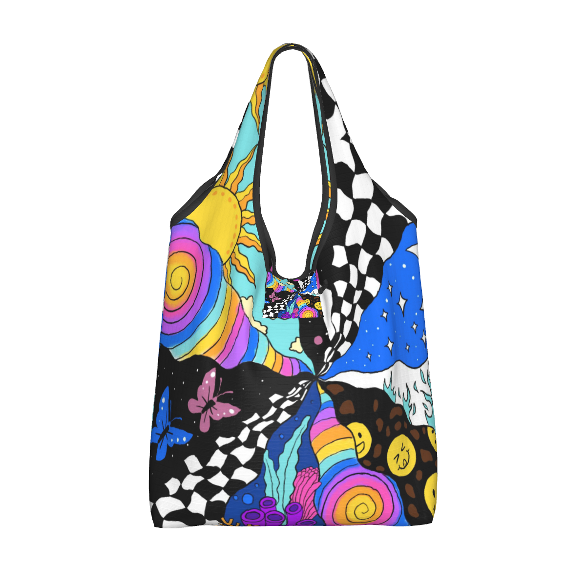 customize packable reusable shopping bags