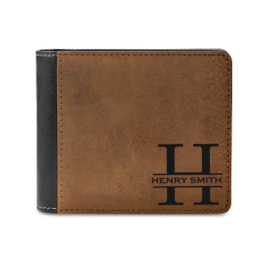 custom leather wallets for him