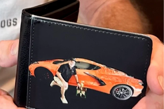 custom men wallet