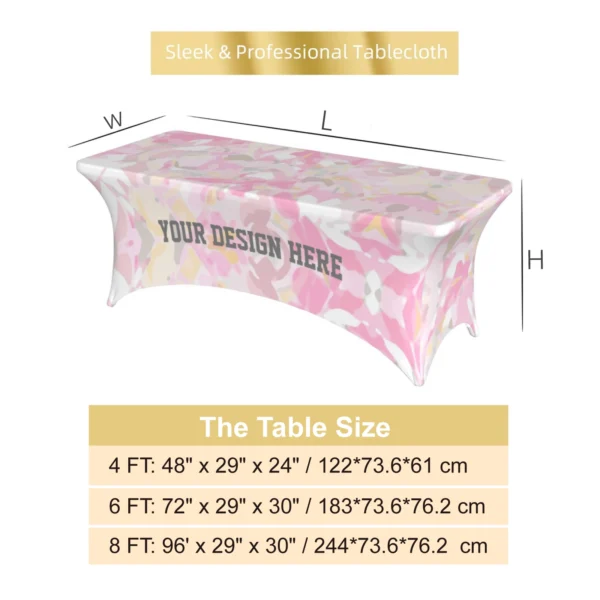 Custom Stretch Table Cloth-Size