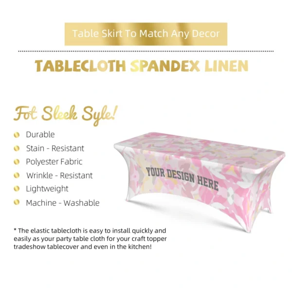 Custom Stretch Table Cloth-Specification
