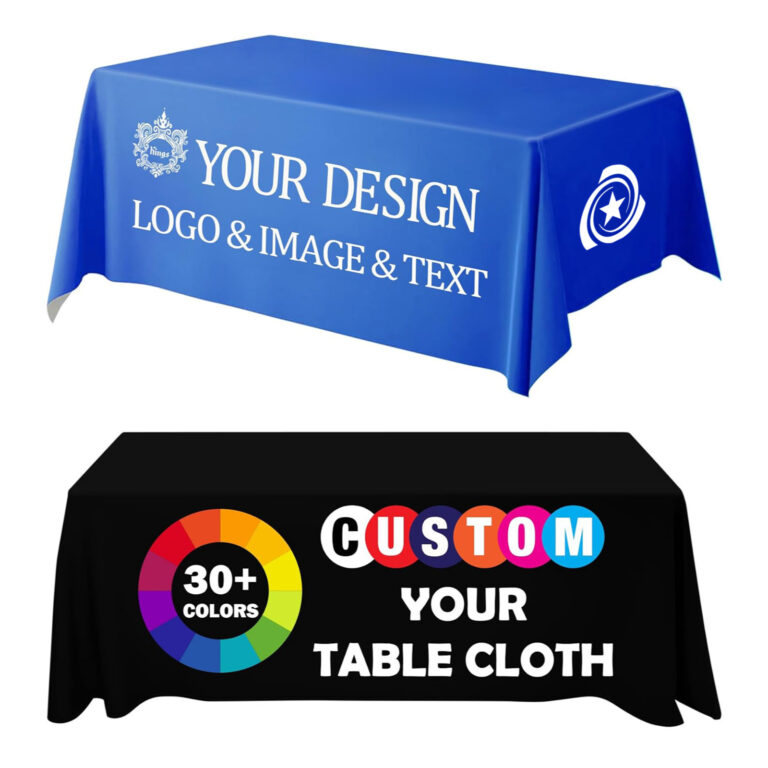 Custom Table Throw | Custom Table Covers with Logo - FastPrintStar