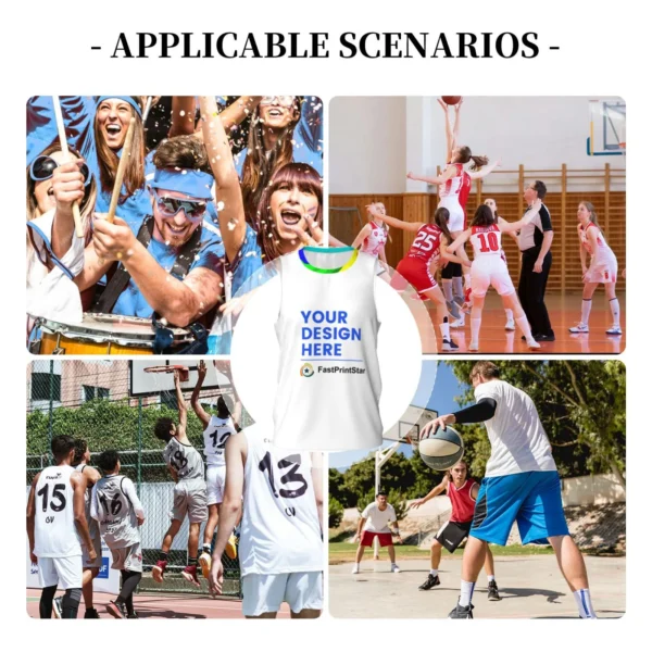 Custom Made Basketball Jerseys-Applicable Scenarios