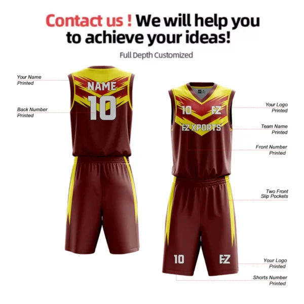 Custom Made Basketball Jerseys Customization