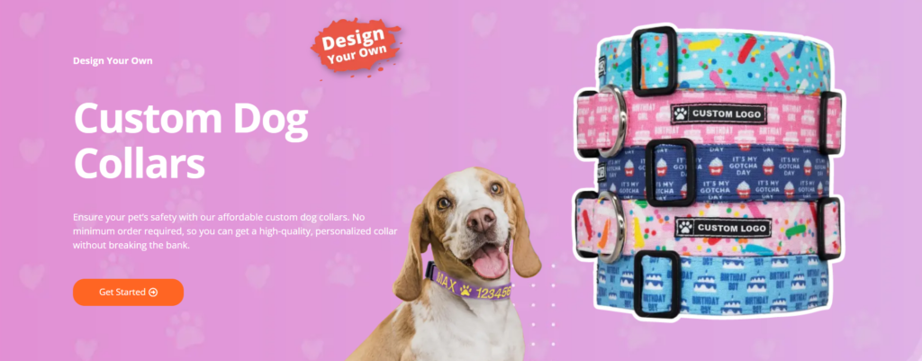 Customize your dog collar with FastPrintStar