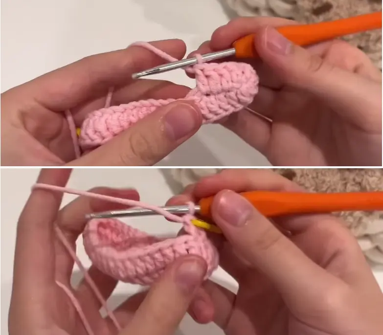 How to Crochet a Drawstring Bag-3