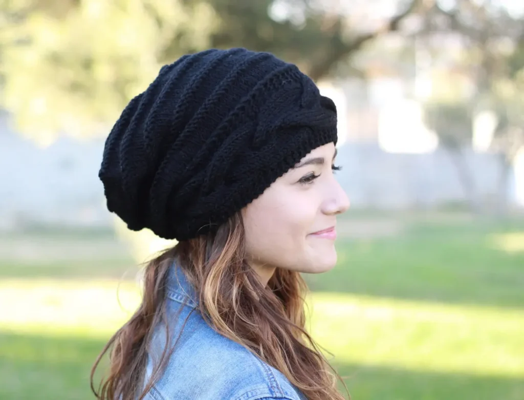 How to Wear a Beanie-Slouchy Style