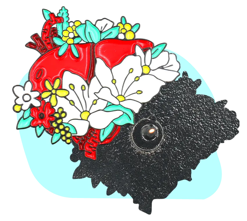 Custom Flower Enamel Pins