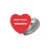 Custom Heart-shaped Button Pin