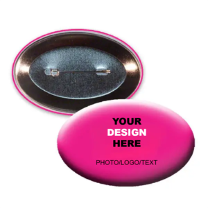 Custom Oval Button Pin