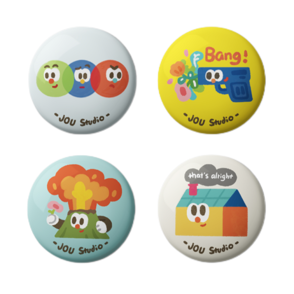 Custom Round Button Pin-11