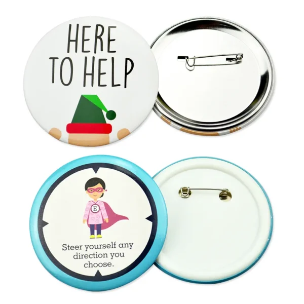 Custom Round Button Pin-12