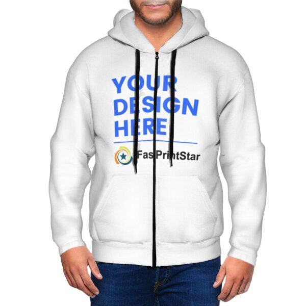 Custom Zip Up Hoodie For Men (1)