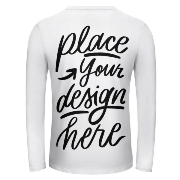 Custom Long Sleeve T Shirts Back