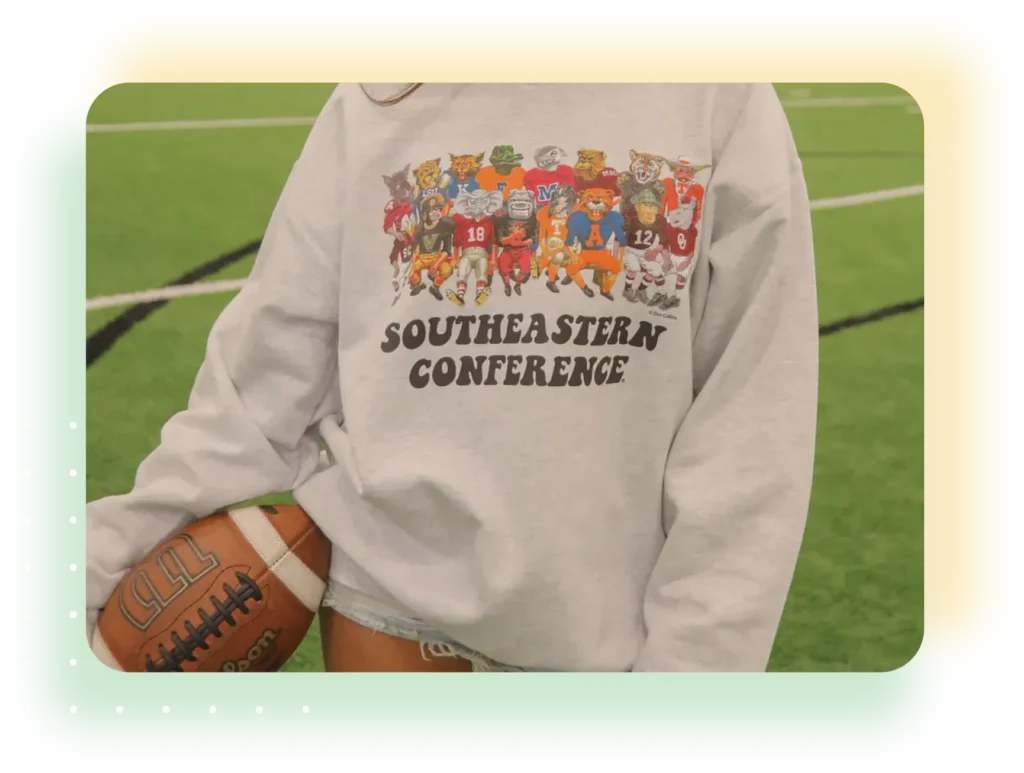 custom athletic sweatshirts