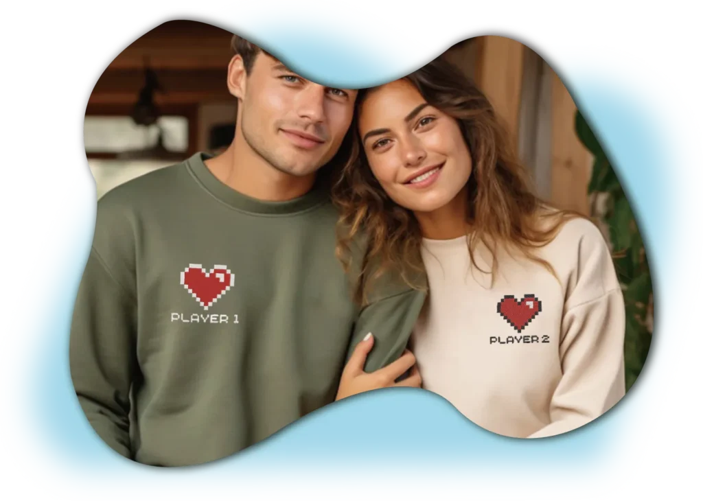 custom couple sweatshirts