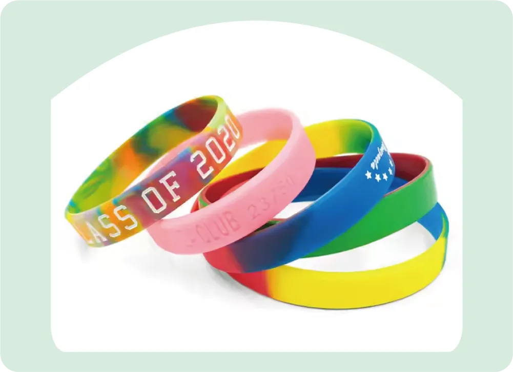 Custom Rainbow Wristbands