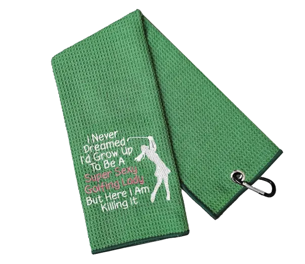 custom golf towel