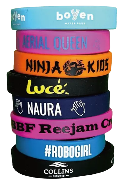 custom rubber wristbands