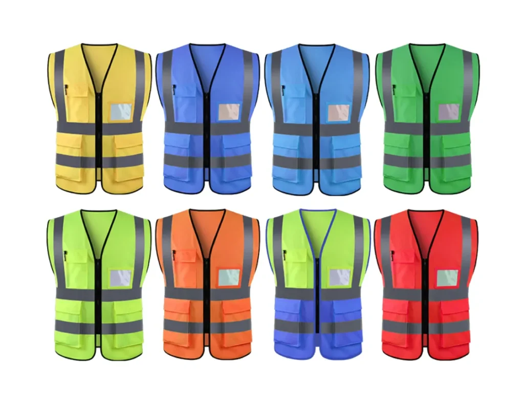custom color safety vests