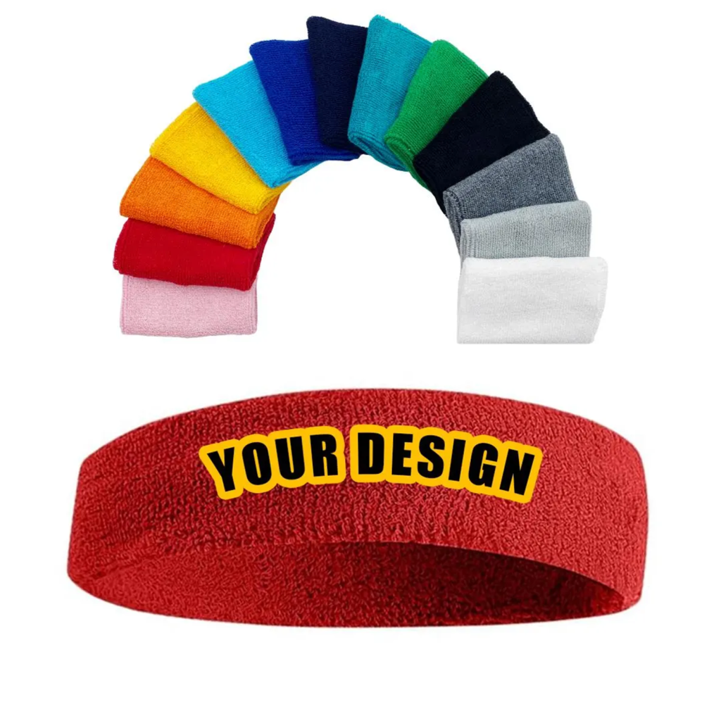 custom sweatbands with logo