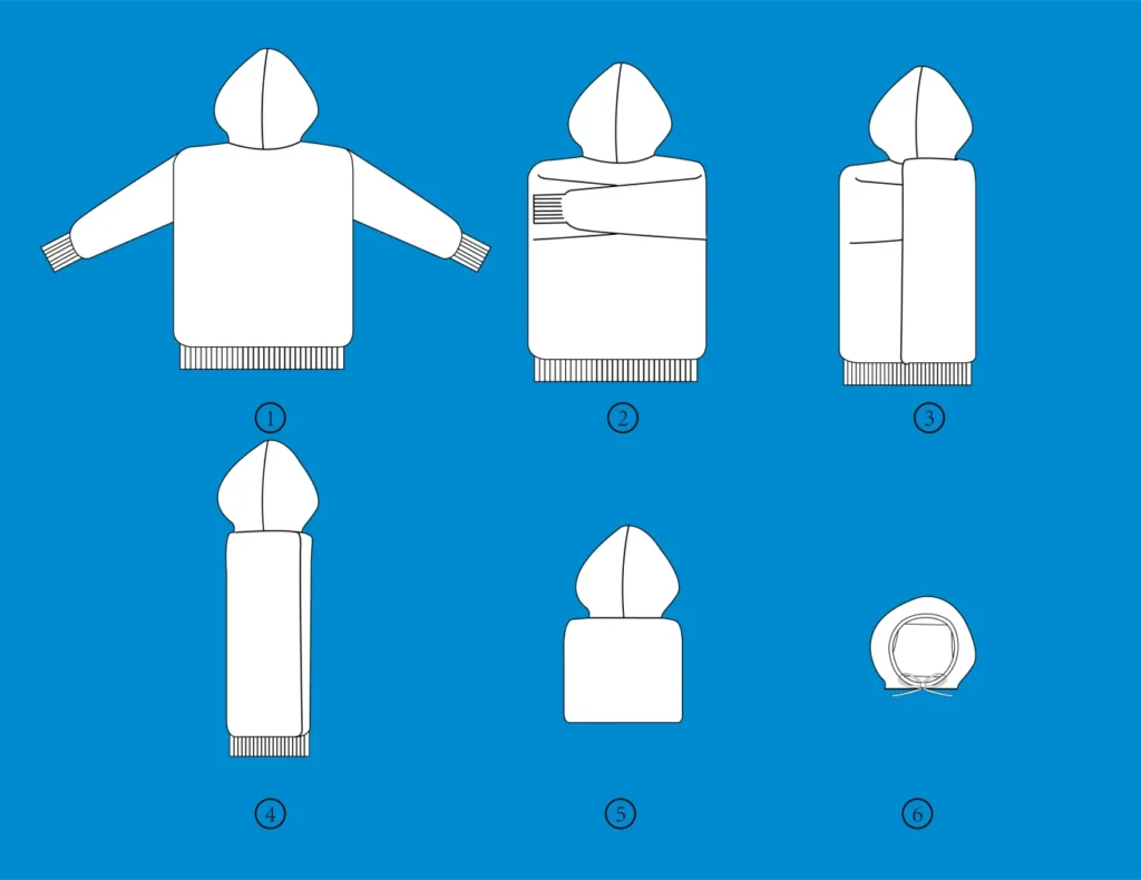 Hoodie Hood Tuck Fold Ways to Fold a Hoodie
