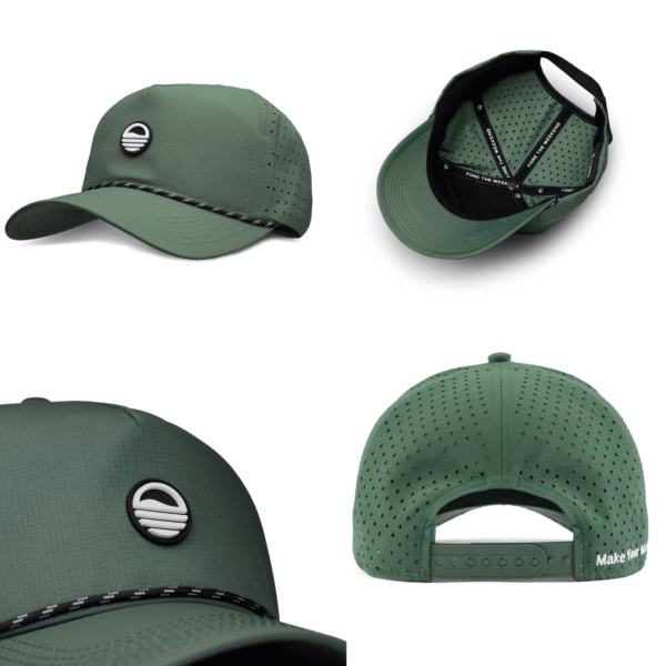 custom golf rope hat details