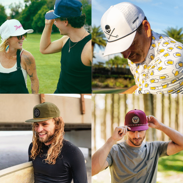 custom rope golf hats