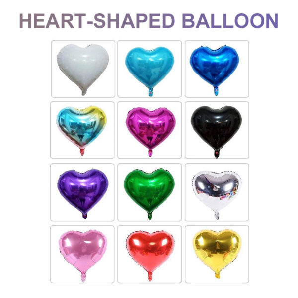custom heart-shaped foil balloons