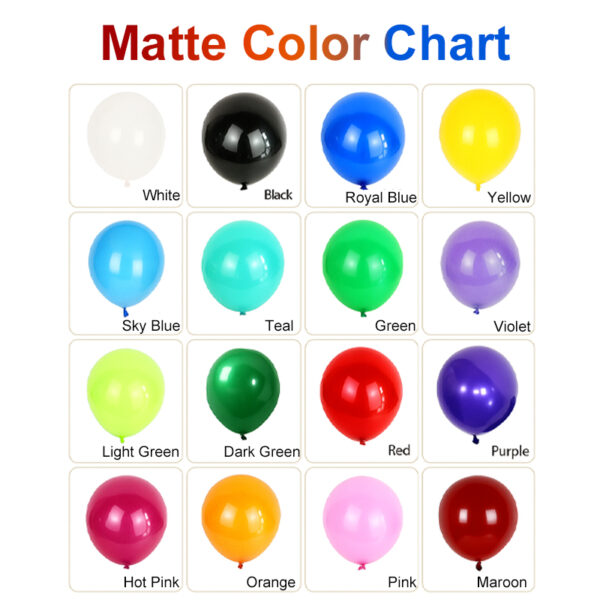 custom latex balloons matte