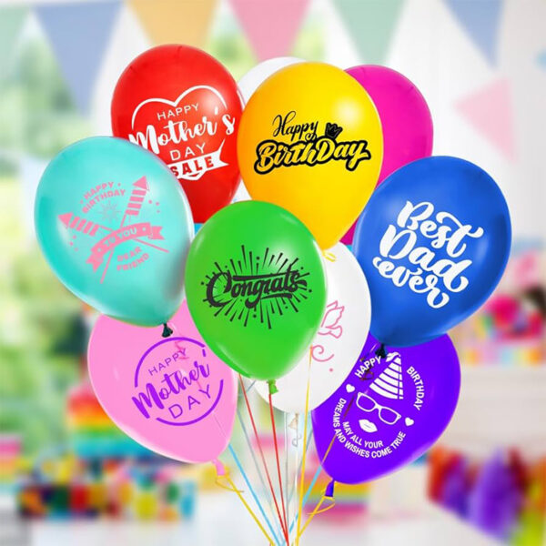 custom printed latex balloons wholesale