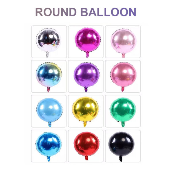 custom round foil balloons