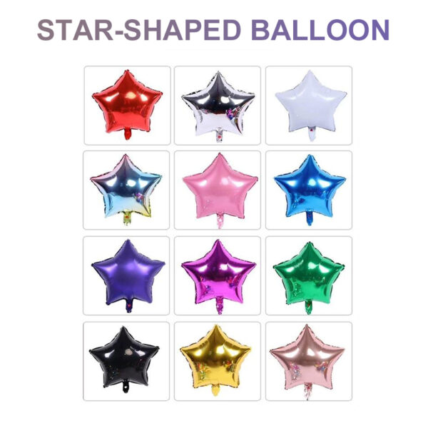 custom star-shaped foil balloons