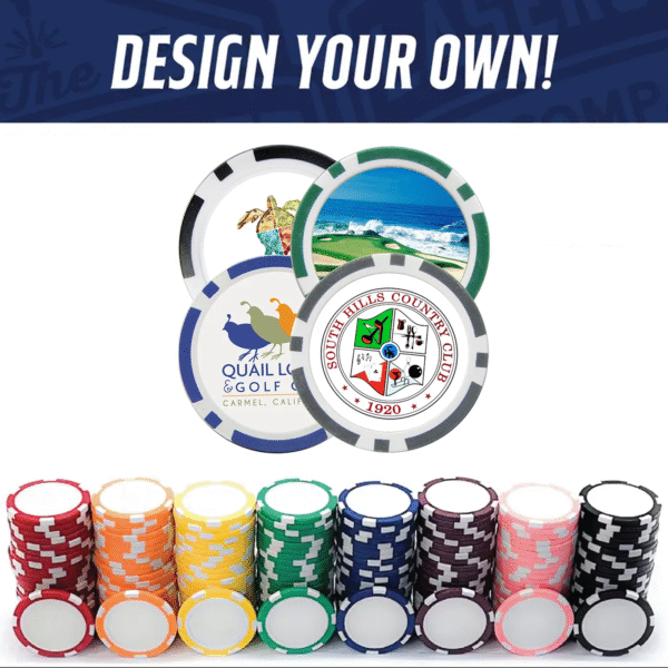 design custom poker chip golf ball markers