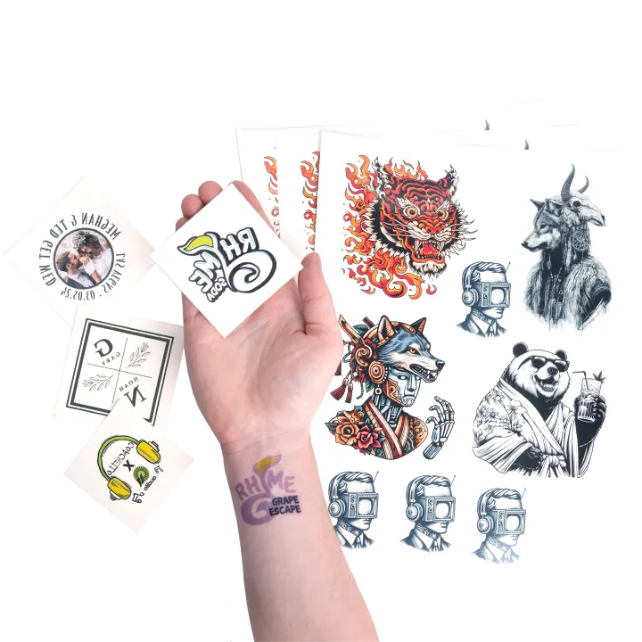 Bulk Custom Temporary Tattoos