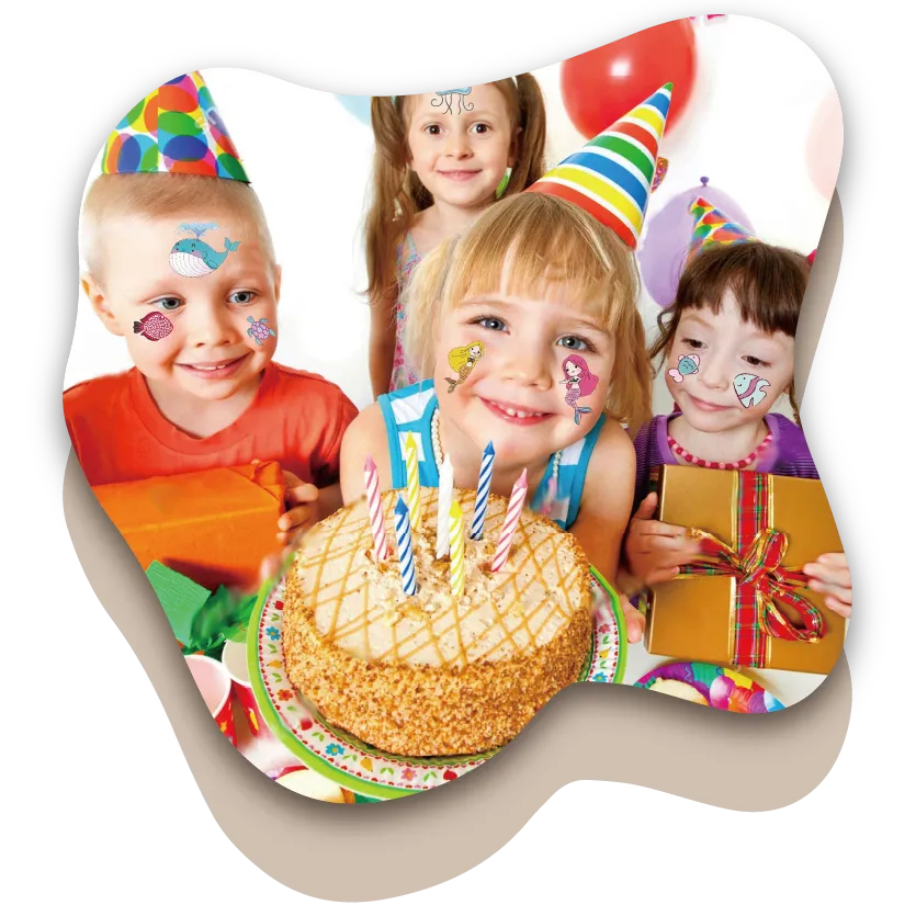 Custom Birthday Temporary Tattoos