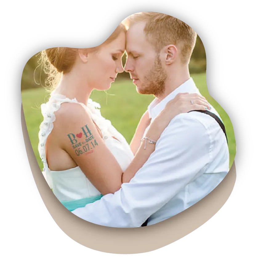 Custom Temporary Tattoos Wedding